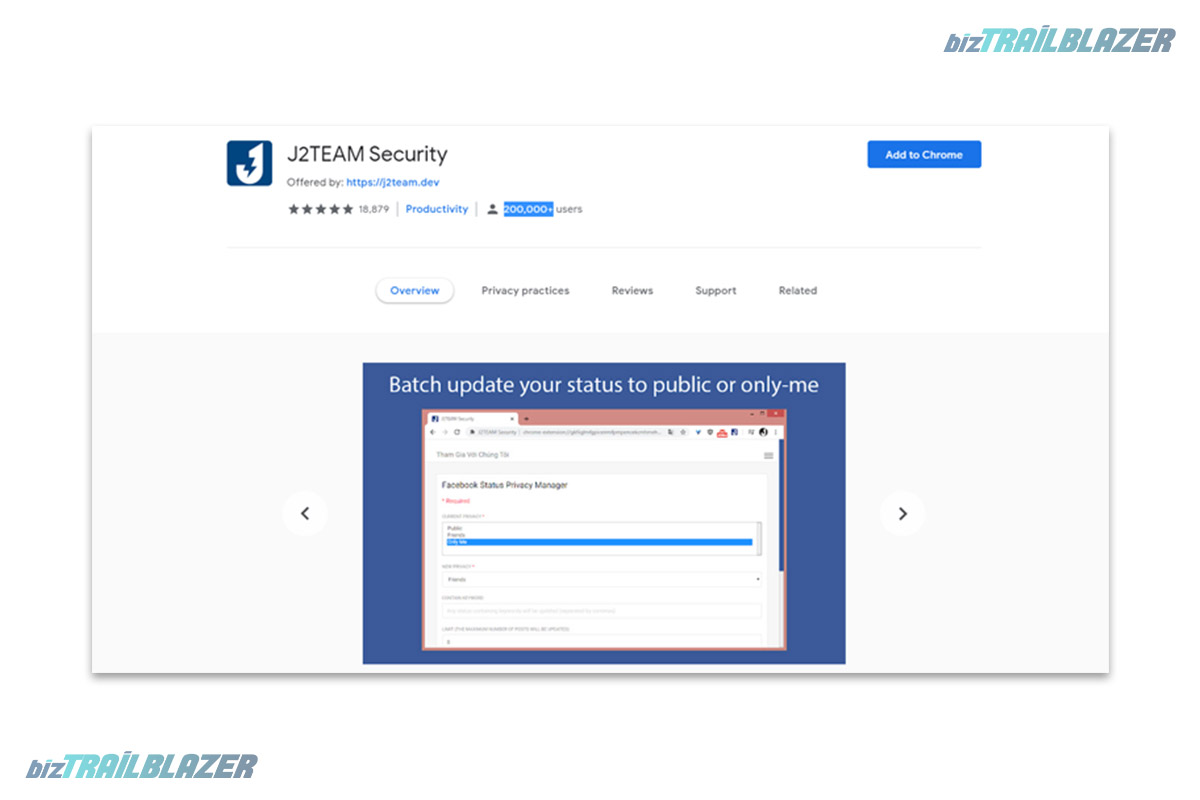 BizTrailBlazer-Blog-J2TEAM-SECURITY-[Security-Chrome-Extension]